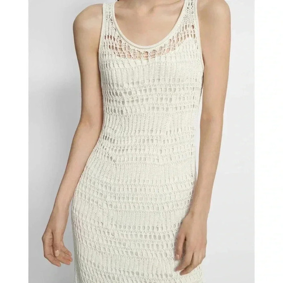 569 Theory Sleeveless Midi Dress in Cotton Crochet - Picture 2 of 8